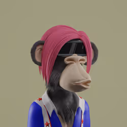 3D Bored Ape Club #396