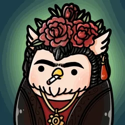 BABIES OWL #0572 FRIDA KAHOWL (RARE)