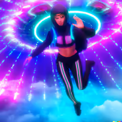 A Skydiver and a U.F.O