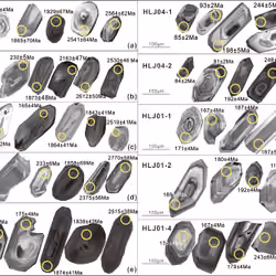 CL image of Zircons