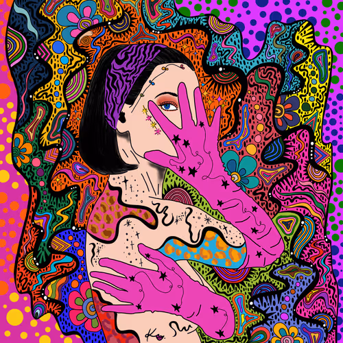 Attractive woman.【 colorful mood】