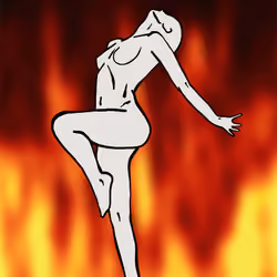 Silhouette Feminine - Fire - Two