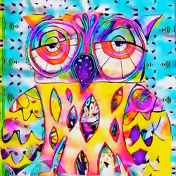 Lucky Owl Painting