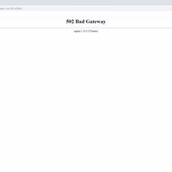 502 Bad Gateway (Ubuntu)