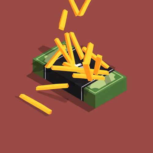 Fast Food Money Stacks