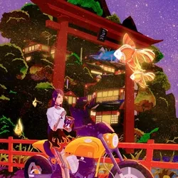 Motorcycle Girl (Night Time)
