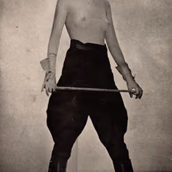 Vintage Early 1900's Risque Magazine Pinup Pin Up Girl Photos Whip BW nude