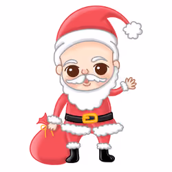 Cute santa claus cartoon