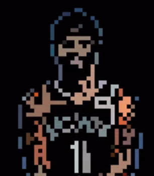 Kyrie Irving Portrait Pixel Art #1