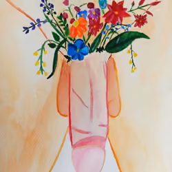 "Dick in flowers" 