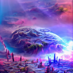 Lucid alien landscape 