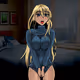 blonde anime girl