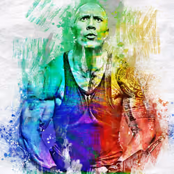 Rainbow Sketch #221 - The Rock