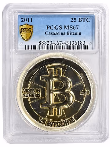 First PCGS certified Bitcoin