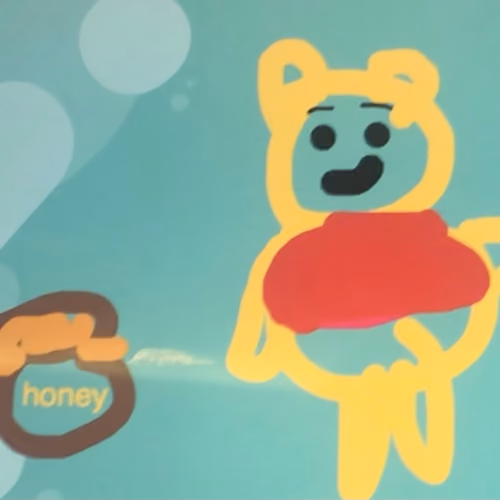 Hungry Cute Bear