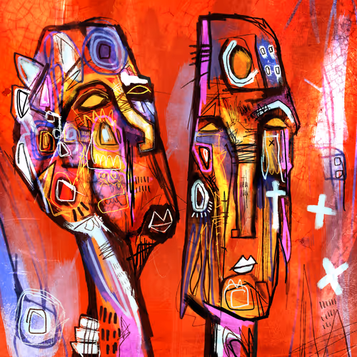 Ian Jones Neo Expressionism Dark Matter Collection