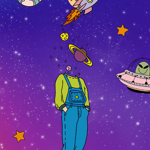 Cool Space Cartoon