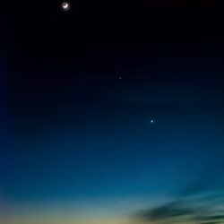 Moon, Jupiter and Venus