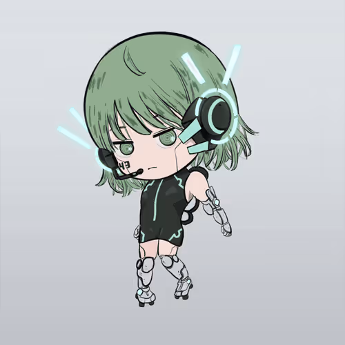 Chibi Cool Girl Mighty Poses