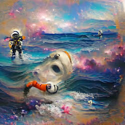 Astronauts in Agartha Ocean