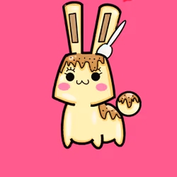 AnimalXFood #004 [Rabbit Pudding]