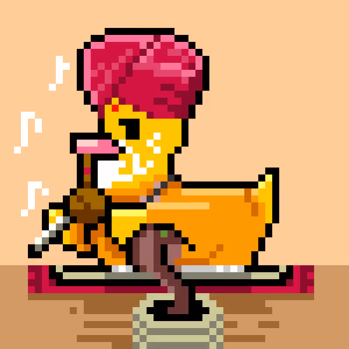 CryptoDuckie #534 | Snake Charmer Duckie