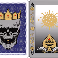 COVID CARDS ACE OF SPADES