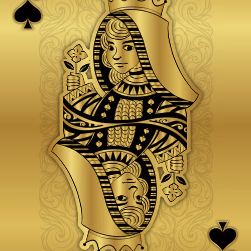 Gold Spade Queen 33