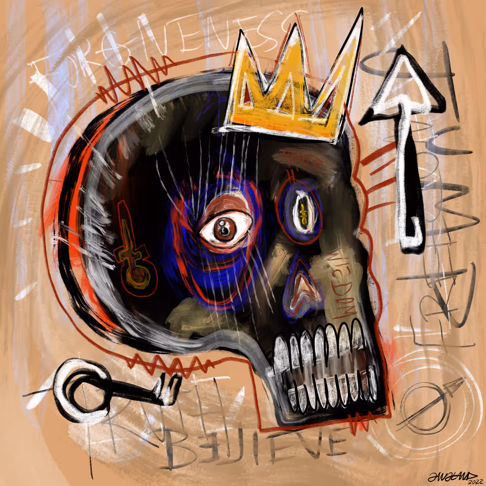 Gangland Skull #334 - "Unlock Greatness" - by Eddie Gangland
