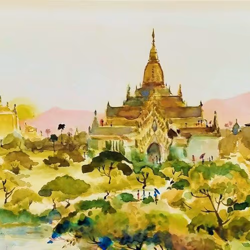 Evening in Bagan Area