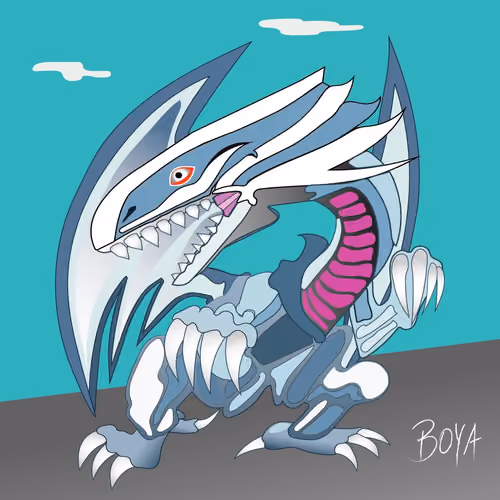 CyberDemon #0001 RED EYED WHITE CYBER DRAGON