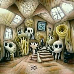 The Murnies - Simple house interior