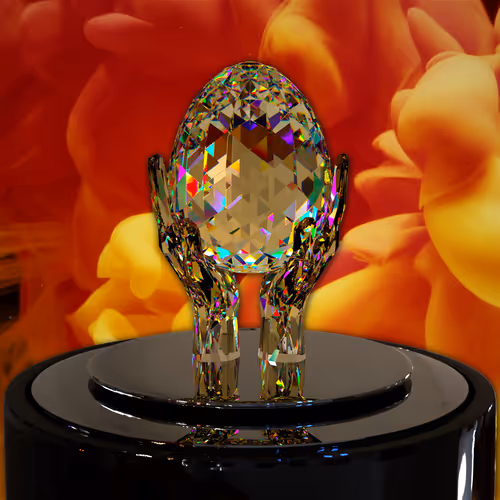 Diamond Hands holding Genesis Egg (Grade Z Set)