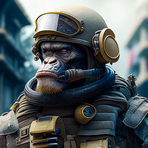 The  Chimpanzee Soldier_tanbanK