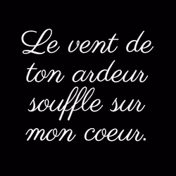 Le vent de ton ardeur