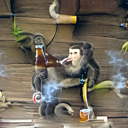 Smoking Ape #018
