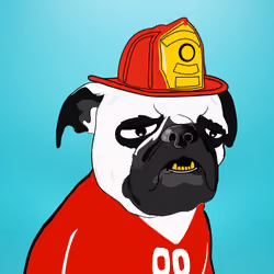 Grumpy Pug #7997