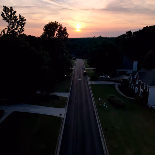 Sunset on Barongate Drive