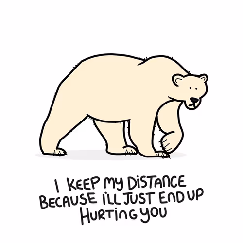 100 Grumpy Animals Card 71/100: Grumpy Polar Bear