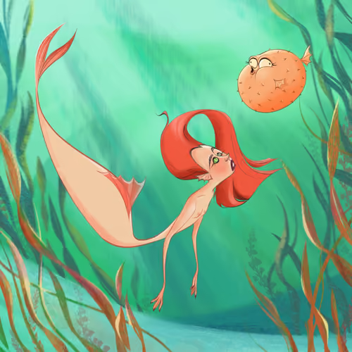 “The One with a Puff Fish for Sidekick”