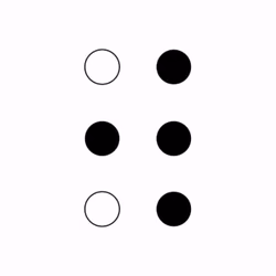 Braille Cell: W
