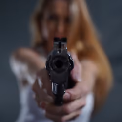 Don't mess with a girl with a gun