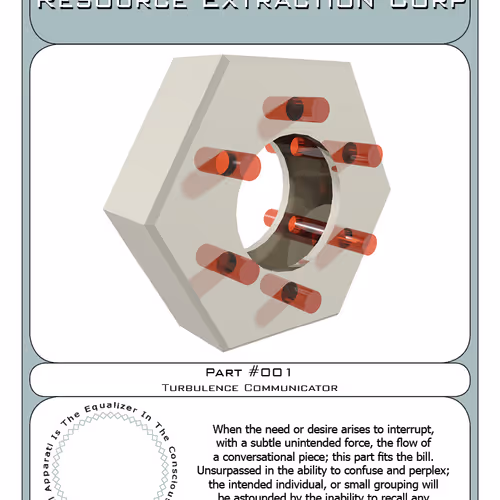 Part #001 - Series #001 - Edition # 1 of 8 - Asset Specification sheet