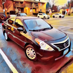 Watercolor Car