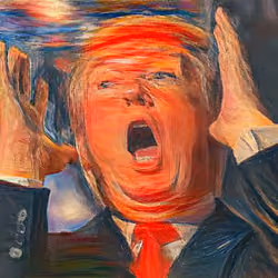 Deep Style of Donald Trump as The Scream
