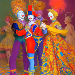 Rainbow Clown #020
