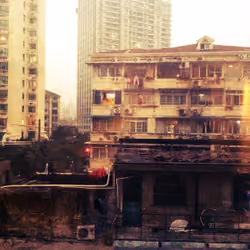 Buildings at Sunset - Shanghai, China 