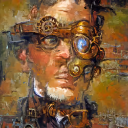 Bespectacled man