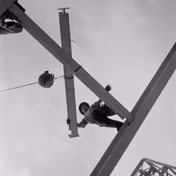 Man Working on Skyscraper