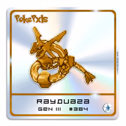 PXL SHINY RAYQUAZA [PokePxls #384GOLD] [2/2]